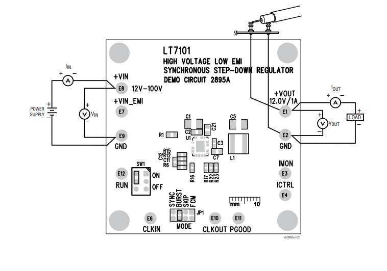 机械图纸 - Analog Devices Inc. DC2895A演示板